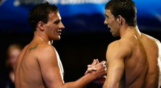 Ryan Lochte (left) and Michael Phelps.