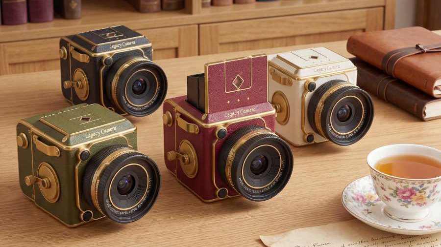 Chuzhao Legacy Camera on a wooden desk in a home environment
