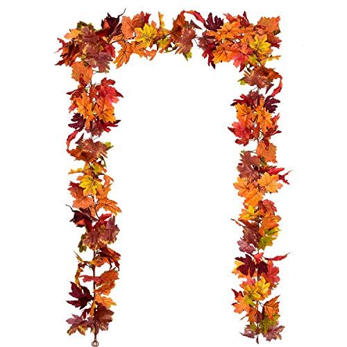 2 Pack Fall Garland Maple Leaf