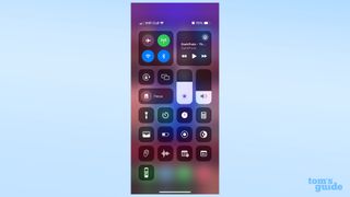 A screenshot showing the new Apple TV remote shortcut in iOS 17