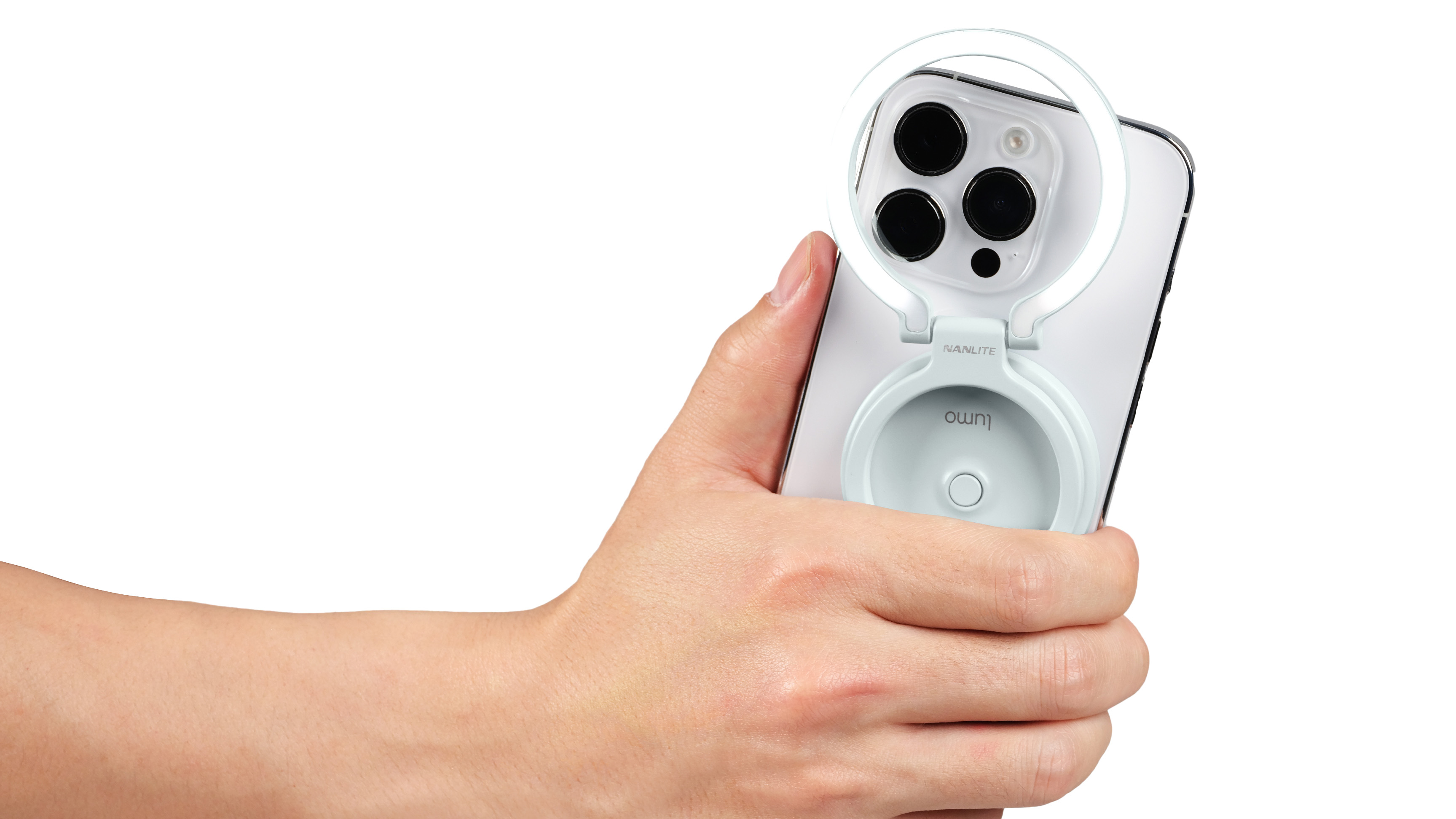 The Nanlite Lumo is a folding smartphone ring light