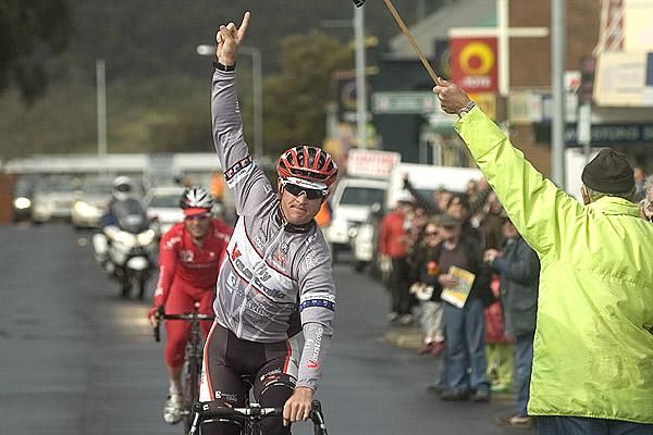Bernard Sulzberger (Fly V Australia) from Tasmania takes out the shortened inaugural Launceston to New Norfolk One-Day Classic.