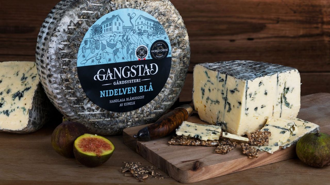 Gangstad Gårdsysteri&#039;s Nidelven Blå took the top cheese prize 