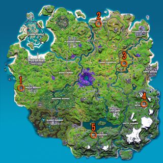 Fortnite Phone Booths locations map
