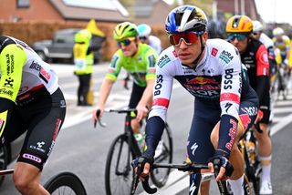 DE PANNE BELGIUM MARCH 26 Danny van Poppel of The Netherlands and Team Red BullBORAhansgrohe competes during the 49th Classic BruggeDe Panne 2025 Mens Elite a 1956km one day race from Brugge to De Panne UCIWT on March 26 2025 in De Panne Belgium Photo by Luc ClaessenGetty Images