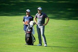 Benjamin Hayes and Peter Uihlein in a Korn Ferry Tour event