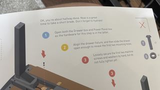 Instruction booklet for Grovemade desk