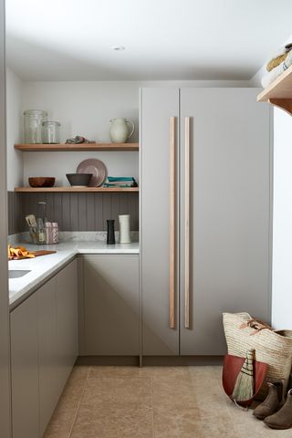 Cabinets with height allow for all your tall household items