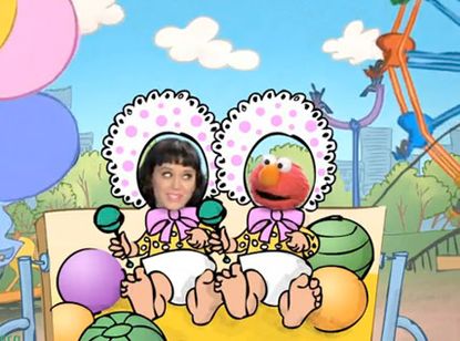 Katy Perry -WATCH! Katy Perry's Hot and Cold Sesame Street cameo - Sesame Street - Russell Brand - Celebrity News - Marie Claire