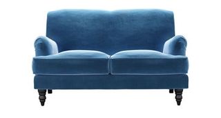 Snowdrop 2 Seat Sofa in Bahama Cotton Matt Velvet