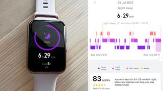 Huawei Watch Fit 2 sleep tracking mode and app software