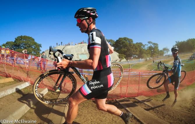 Jeremy Powers (Rapha Focus) lost a lot of ground in the first two laps