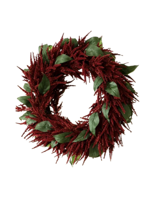 24" Amaranthus Faux Wreath