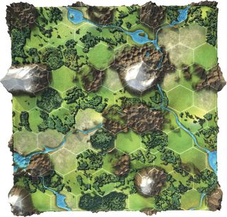 Hexagon world map