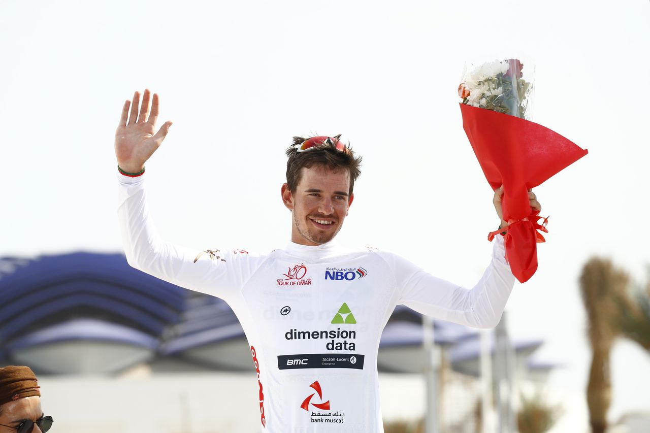 Ryan Gibbons leads the young rider classification