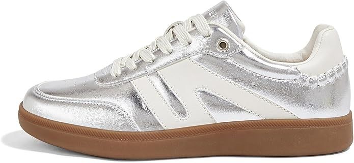 LUCKY STEP, Classic Retro Gum Sole Sneakers