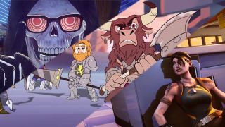 An image collage of Let It Die, Brawlhalla, and Fortnite.