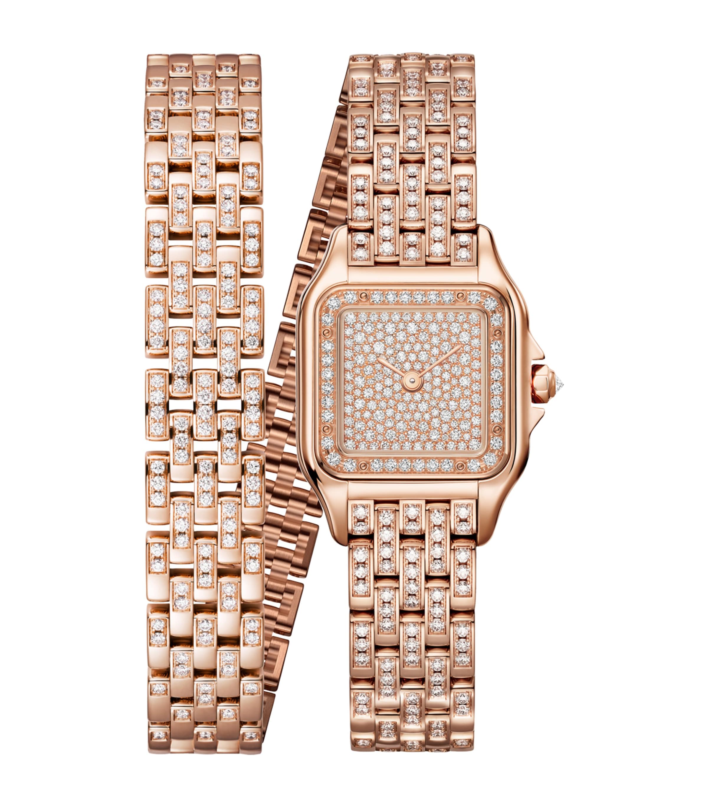 Cartier Rose Gold and Diamond Panthère De Cartier Watch 22mm