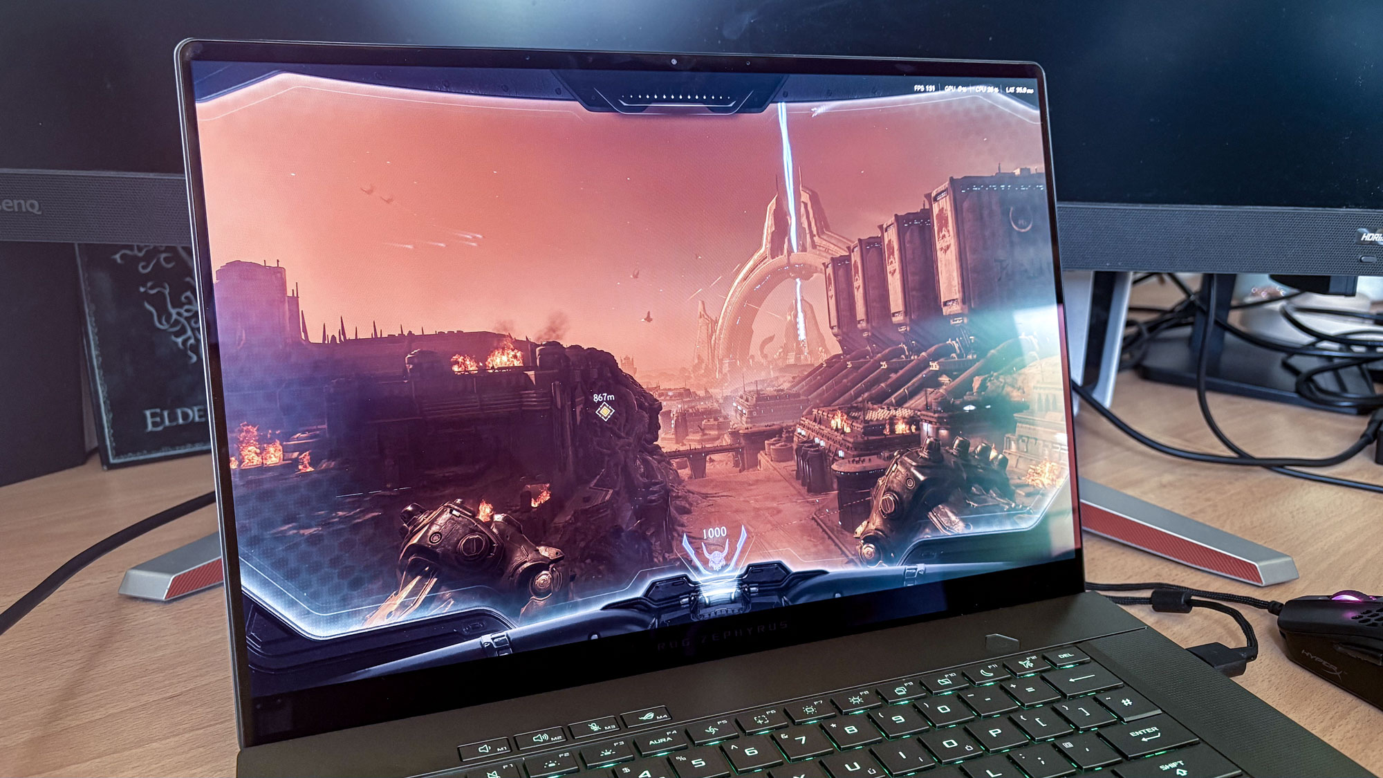 Doom: The Dark Ages running on RTX 50-series gaming laptops