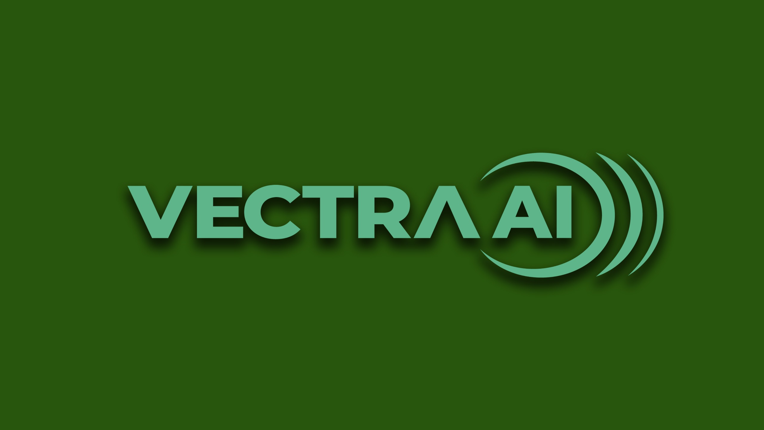 The Vectra AI logo over a green background