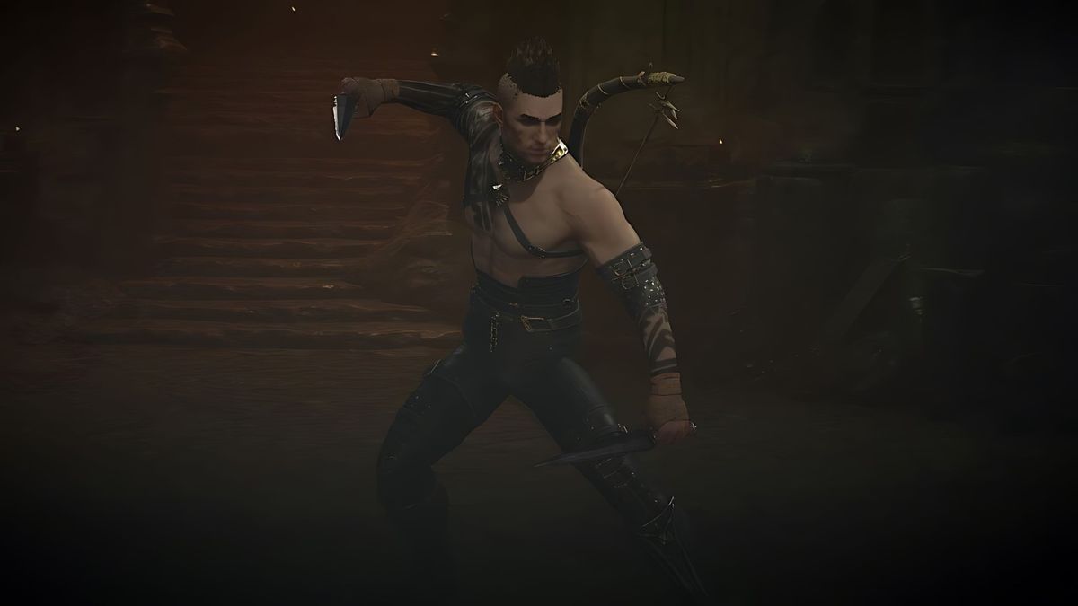 Rogue in Diablo 4 wearing the 'Beautiful in Sin' Set