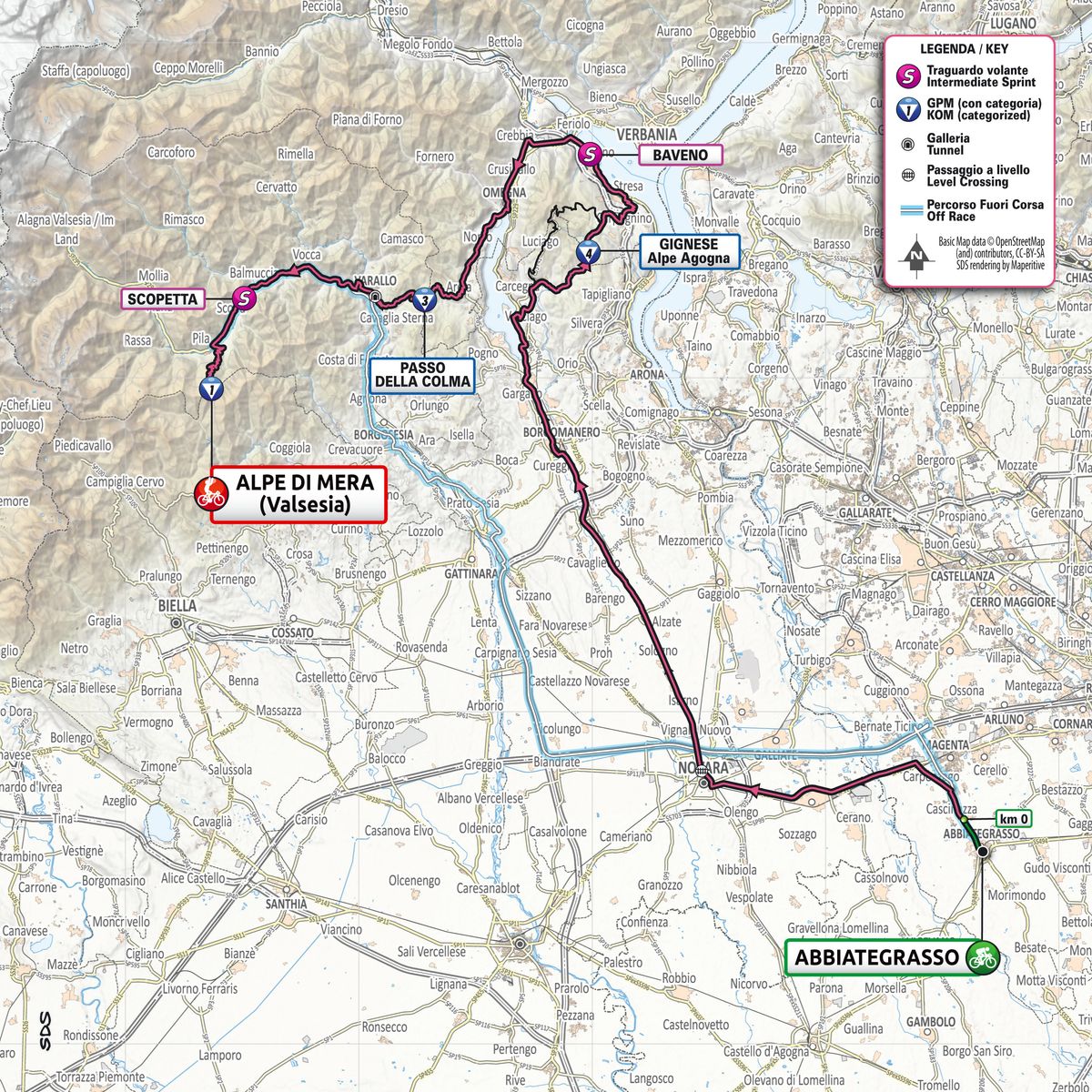 Giro d'Italia 2021 stage 19 revised profile map