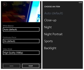 Lumia 920 Settings