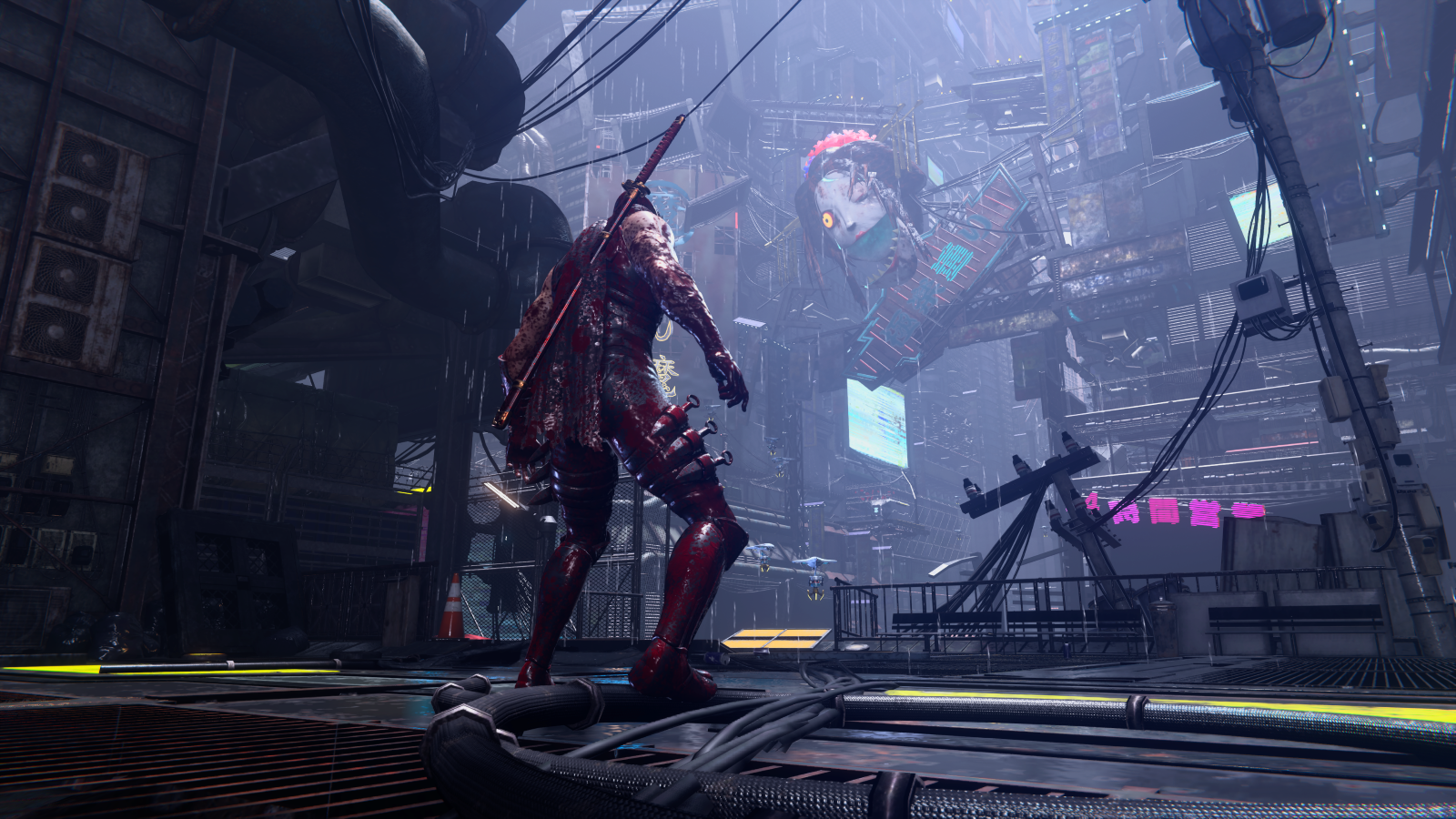 Ninja Gaiden 4 review; a ninja stands in a fantasy world