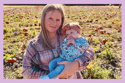 Sarah Myers holding Esme as a baby