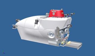 Illustration of the Alvin submersible after its Stage 1 upgrade, which will occur in 2011.