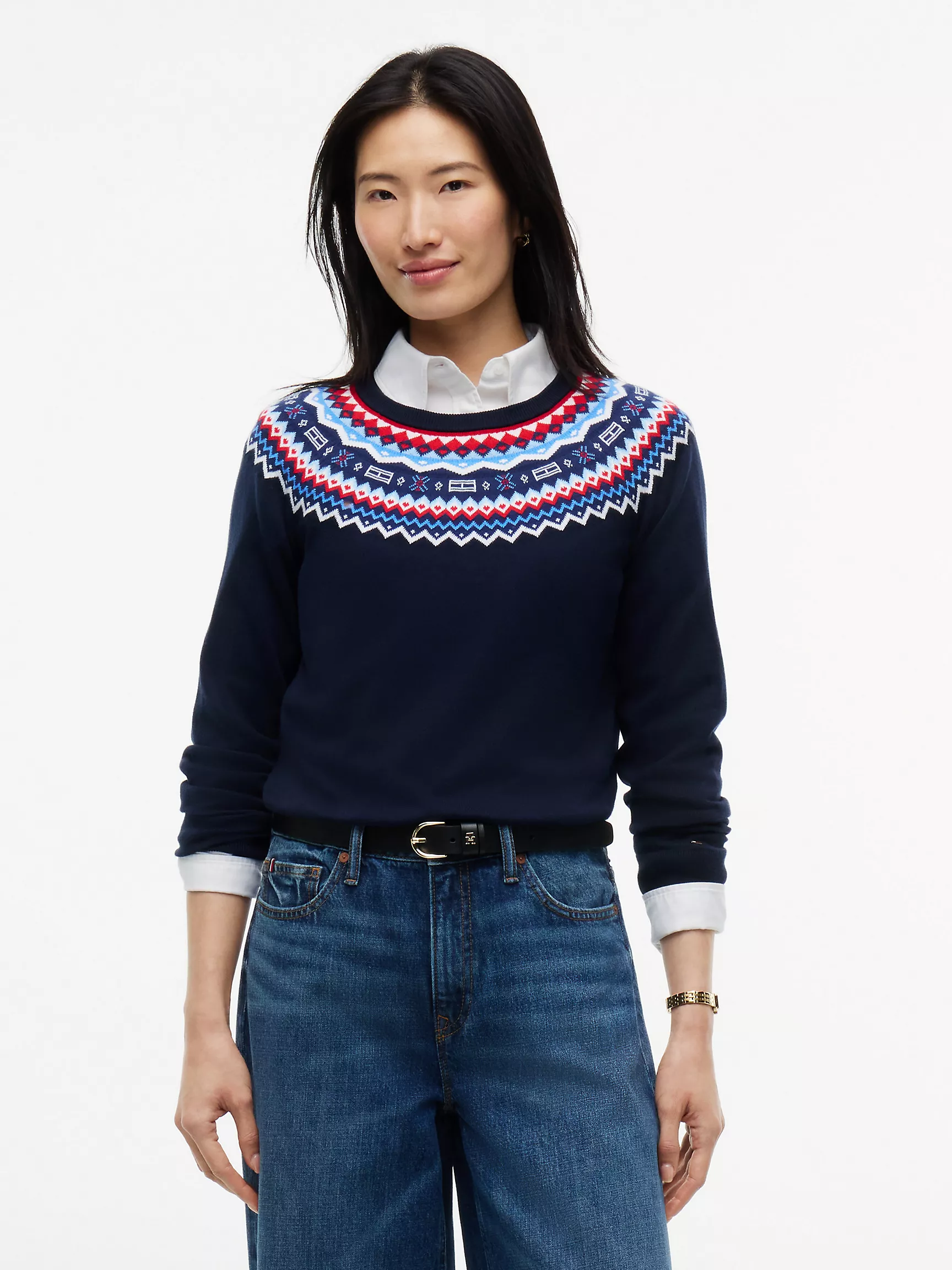 Tommy Hilfiger, Fair Isle Crewneck Sweater