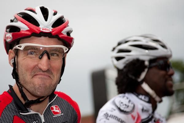 Frank Pipp (Bissell) looked pretty confident at the start after his big win yesterday.