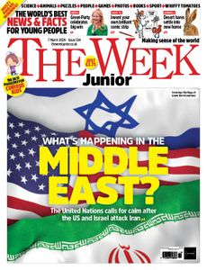 Magazine cover about events in the Middle East after the attack on Iran