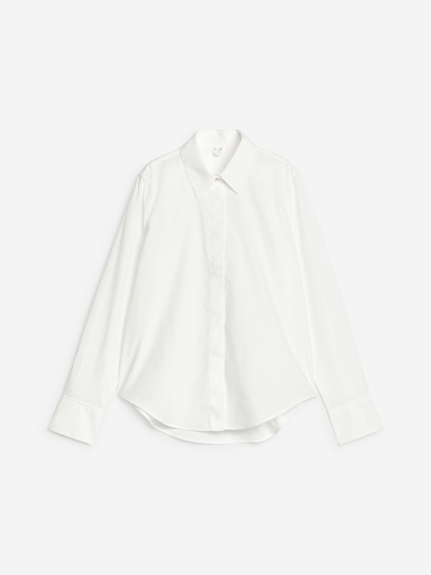 Regular-Fit Poplin Shirt 
 White 
 Women 
 Arket Gb