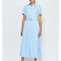 Karen Millen Plain Coloured Pleated Shirt Dress: £149