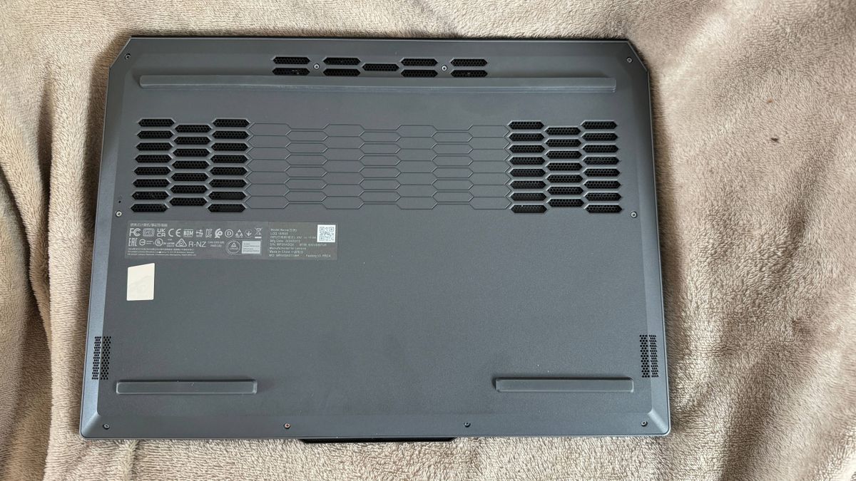 Rear fans of the Lenovo LOQ 15 Gen 9