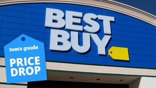 Best Buy storefront with a Tom's Guide deal tag
