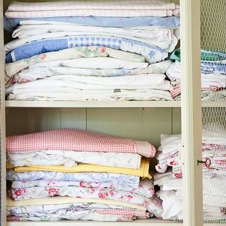ratty old towels and bed linen