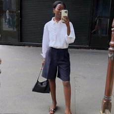 Smart shorts outfits: @sylviemus_