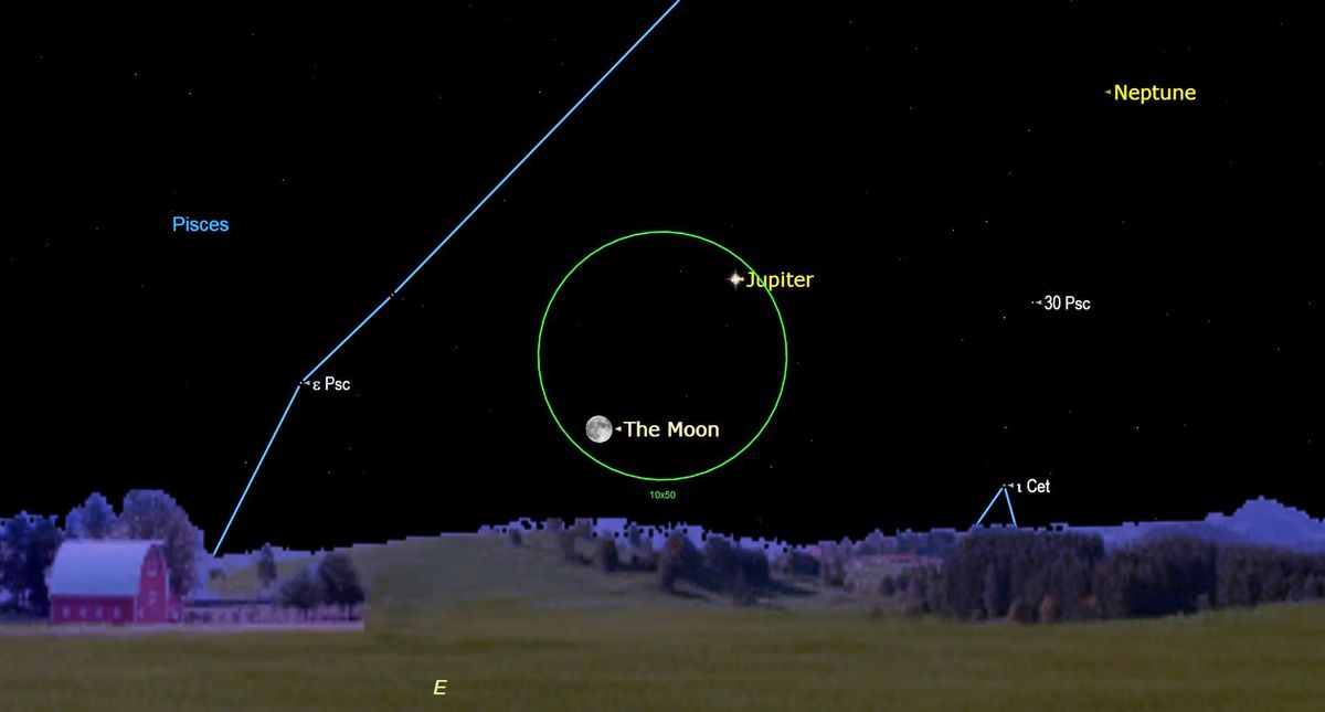 See the conjunction of the moon and Jupiter on Sunday (Sept. 11)