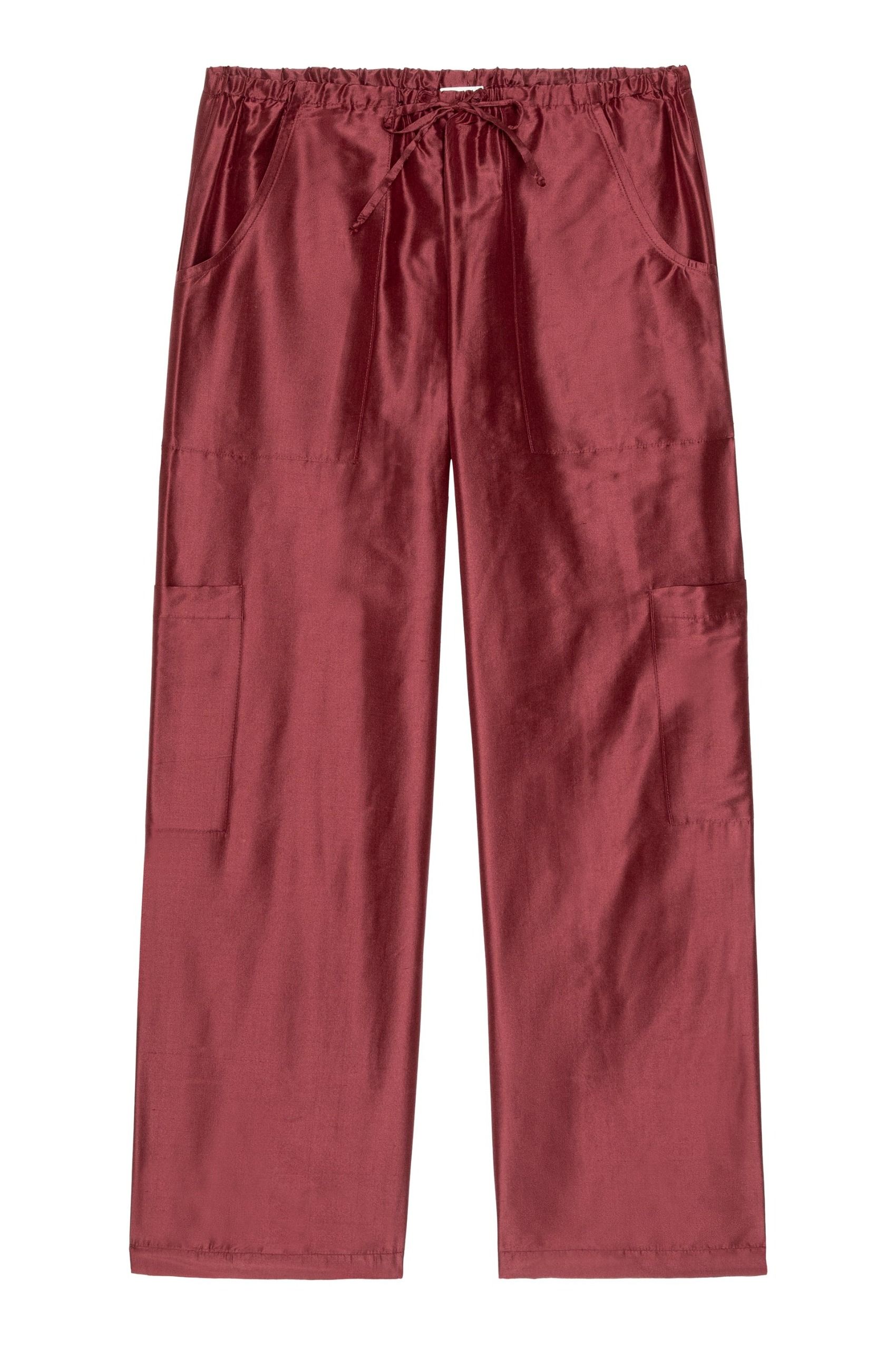DONNI., The Silk Taffeta Cargo Pant