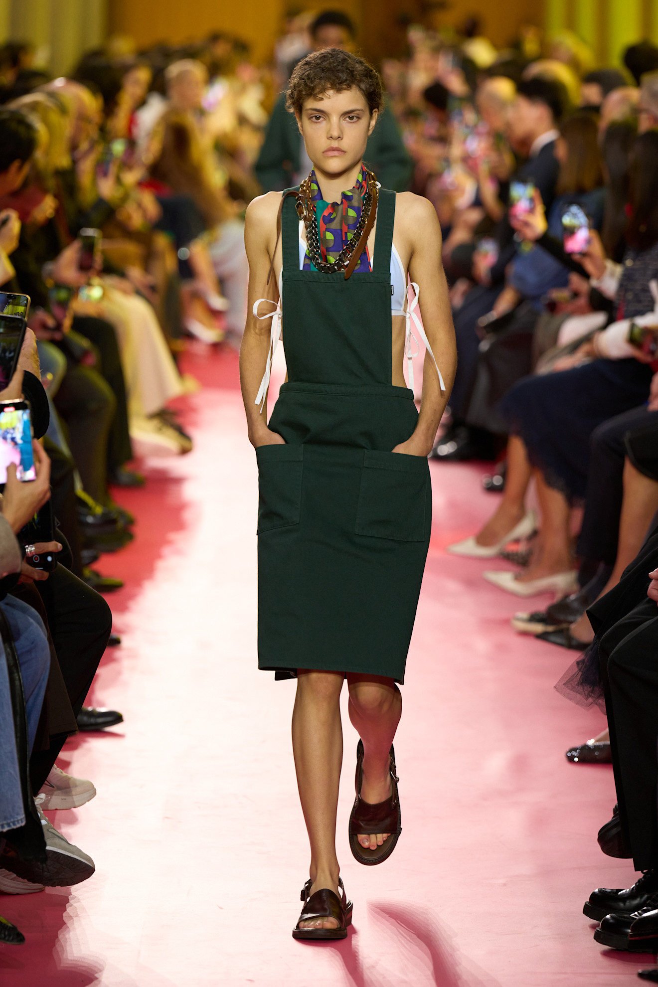 models on the Miu Miu Spring 2026 runway