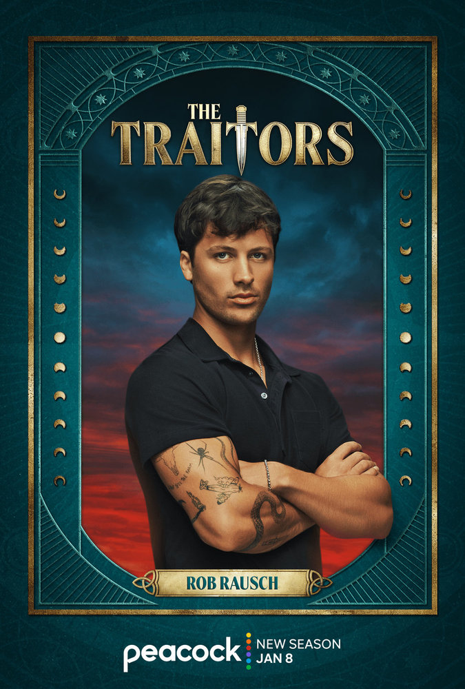 Rob Rausch's portrait for 'The Traitors' season 4.