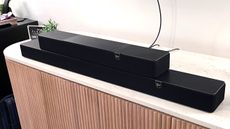 Klipsch Core 200 and 100 soundbars on table
