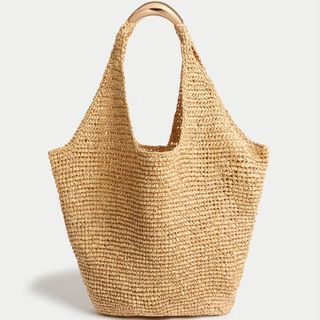 M&S Straw Tote Bag