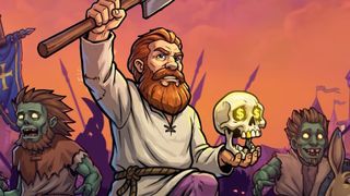 Graveyard Keeper 2 art with skull with dollar sign eyes