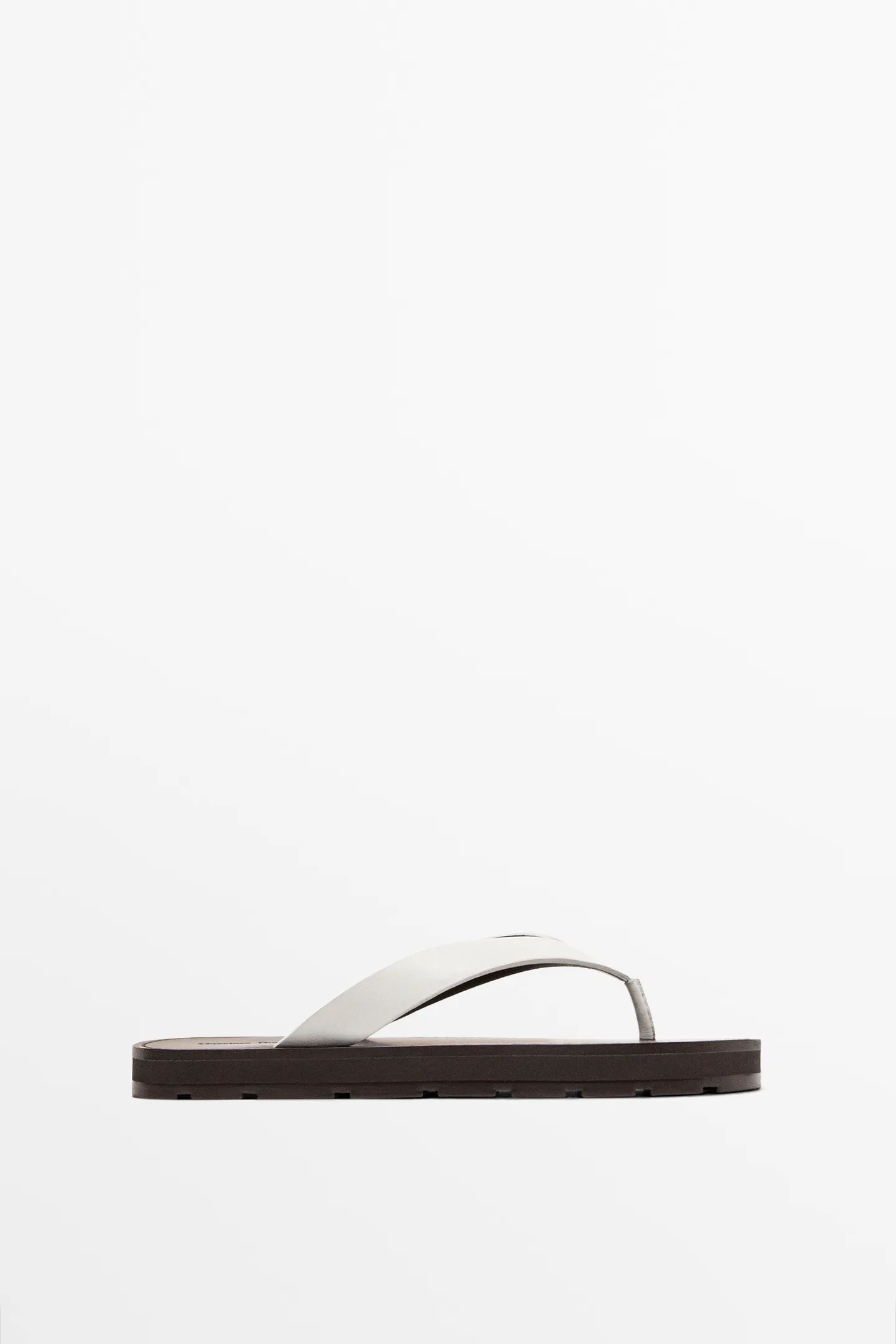 Massimo Dutti, Leather Toe Divider Sandals