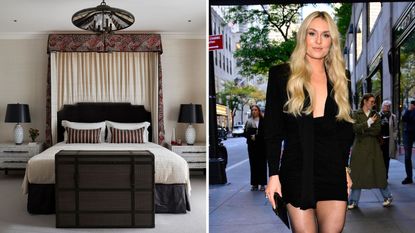 Brown bedroom and Lindsey Vonn