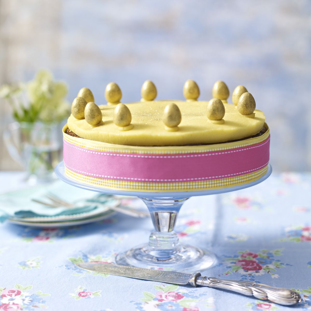Get into the Easter spirit with this divine chocolate simnel cake