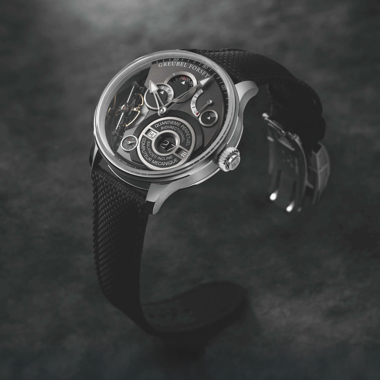 Greubel Forsey QP Balancier watch from different angles